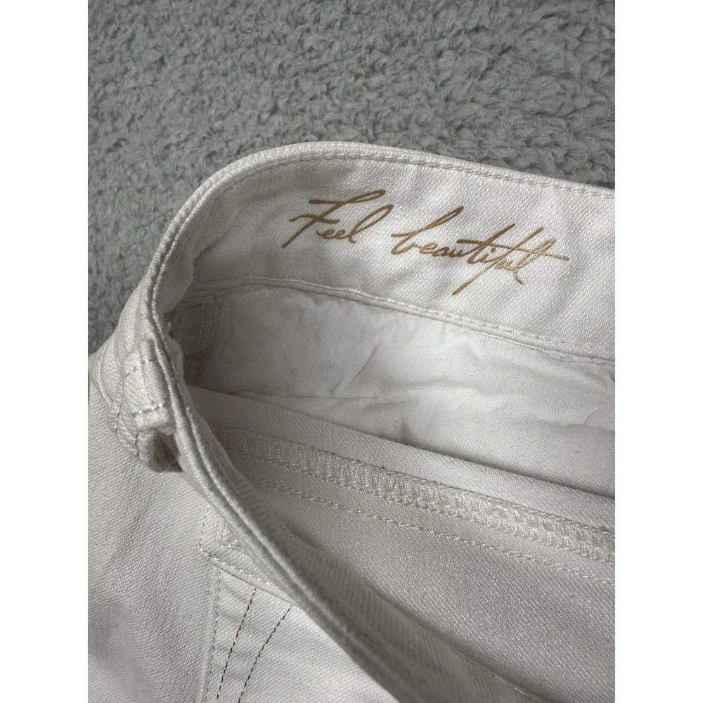 White House Black Market WHBM Women Size 6R Slim Ankle Jeans Embroidered - Picture 3 of 13